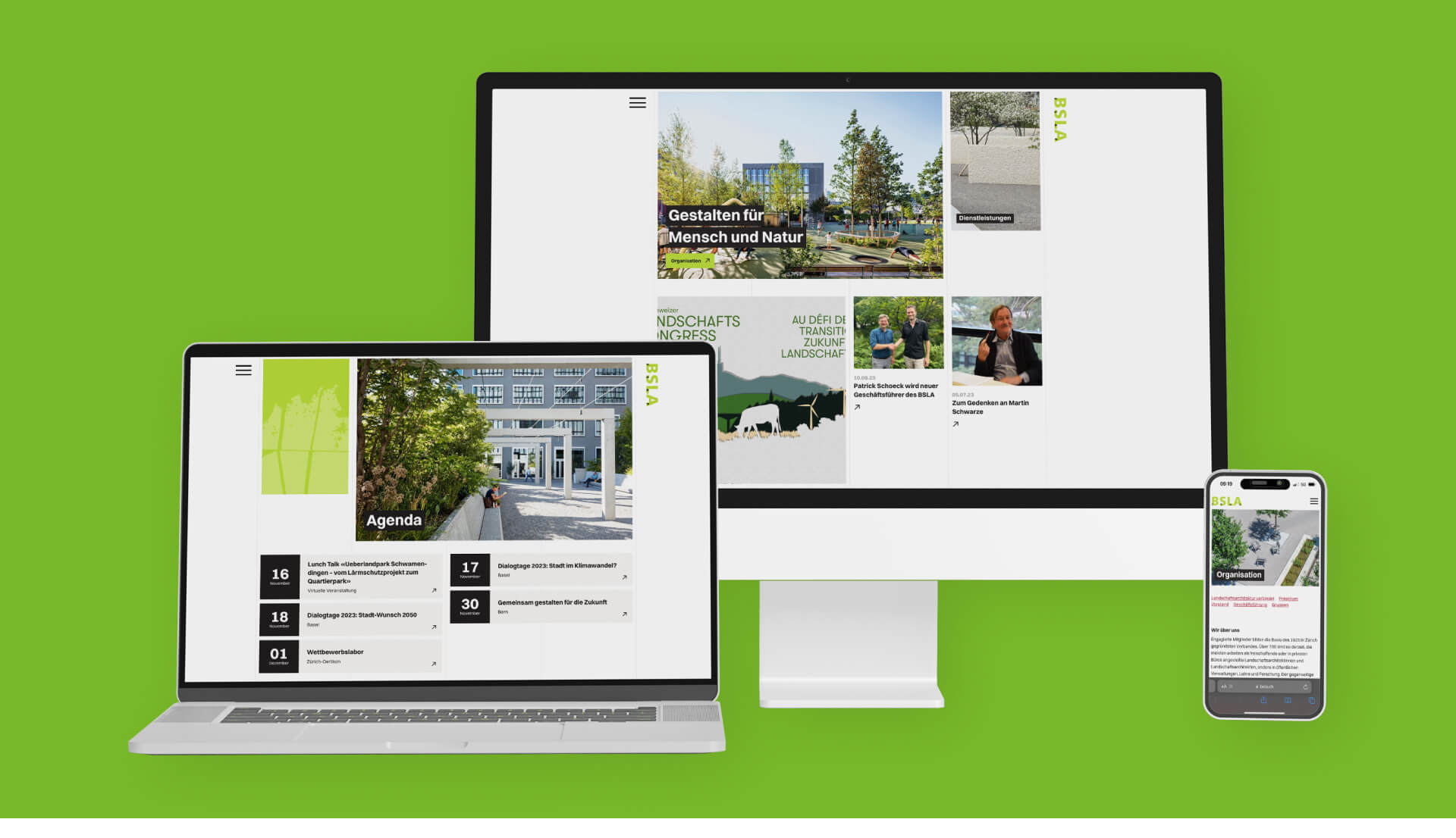 Landing Page bsla.ch