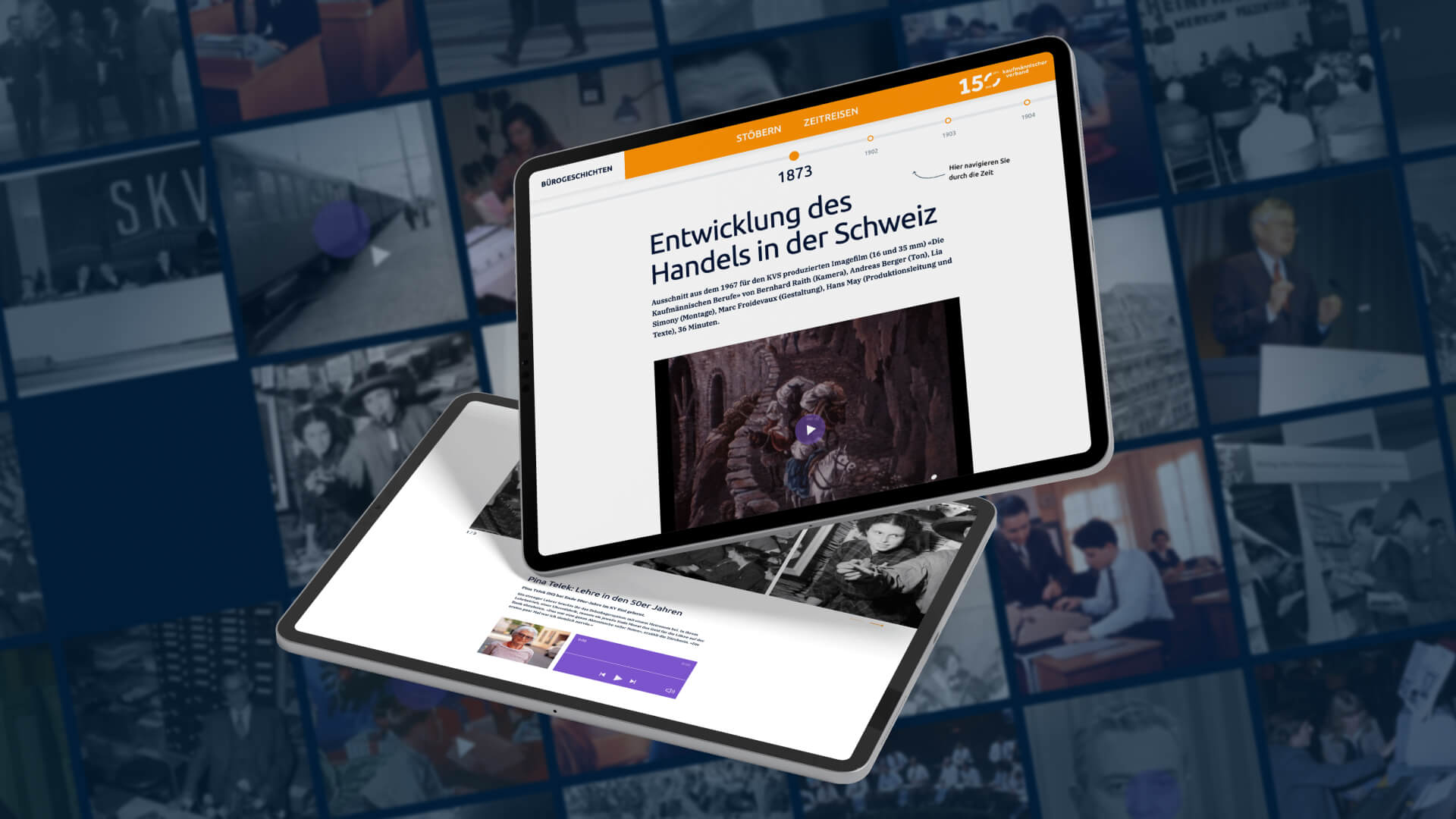 Landingpage von bürogeschichten.ch