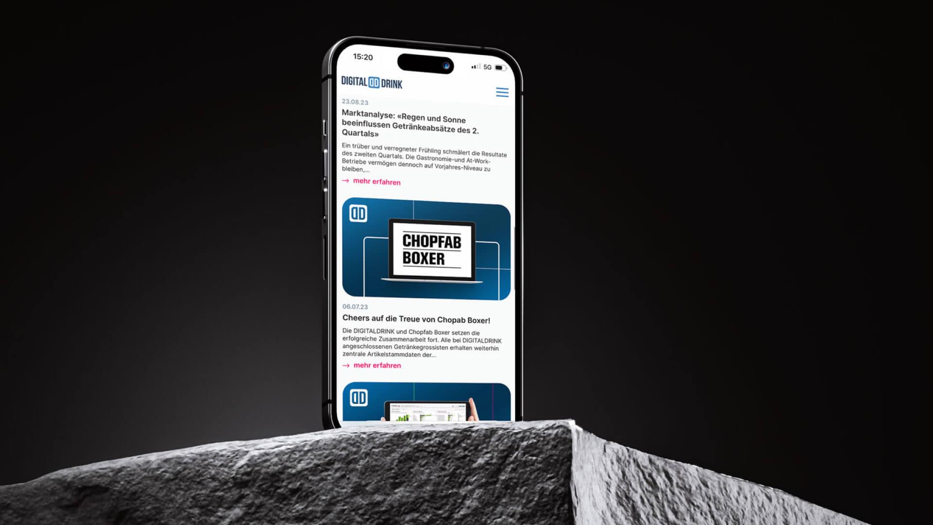 Landing Page von DIGITALDRINK